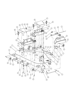 Fabricated Cutter Deck (Nov.2003 And After) Diagram and Parts List for M60-KH 53AB5BDX750-27-HP Cub Cadet Lawn Tractor
